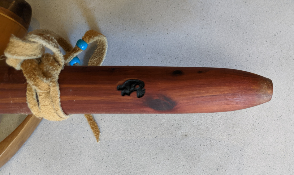 Native American Flute Kokopelli Plain Detail