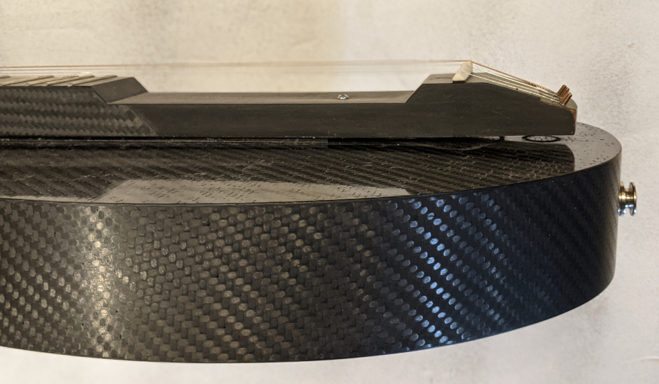 Carbon Fiber Fretted Dulcimer Side View