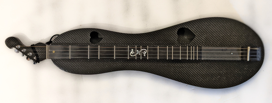Carbon Fiber Fretted Dulcimer Top View