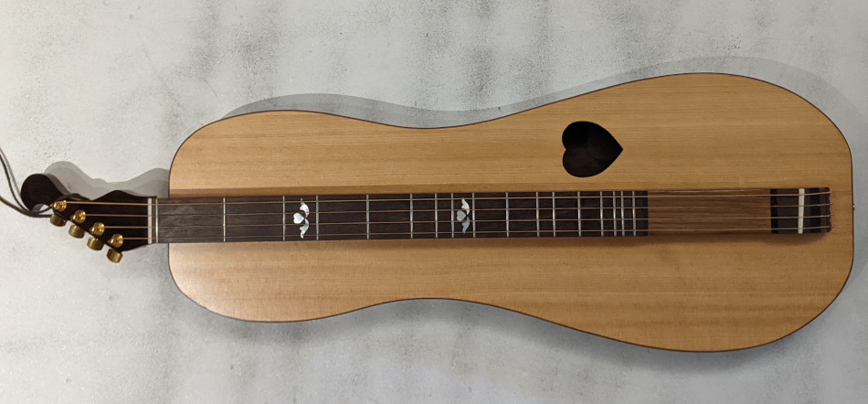 Bass Fretted Dulcimer Top