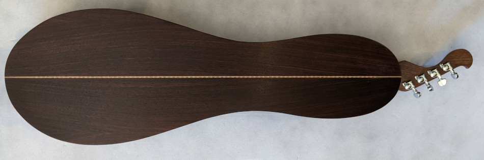 Baritone Combo Fretted Dulcimer Back