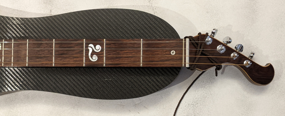 Baritone Combo Fretted Dulcimer peghead