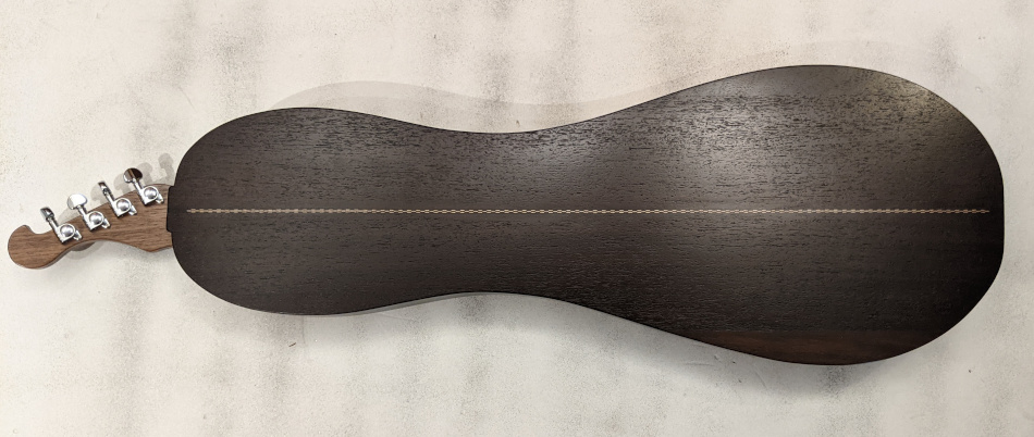 Baritone Rosewood Fretted Dulcimer Back