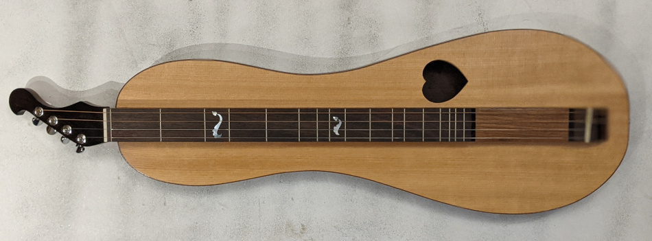 Baritone Rosewood Fretted Dulcimer Top