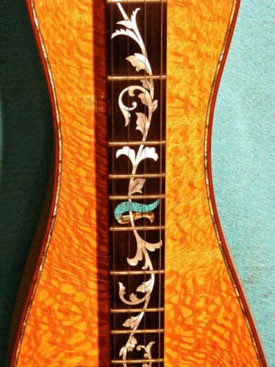 Fancy Fretted Dulcimer Center Fretboard